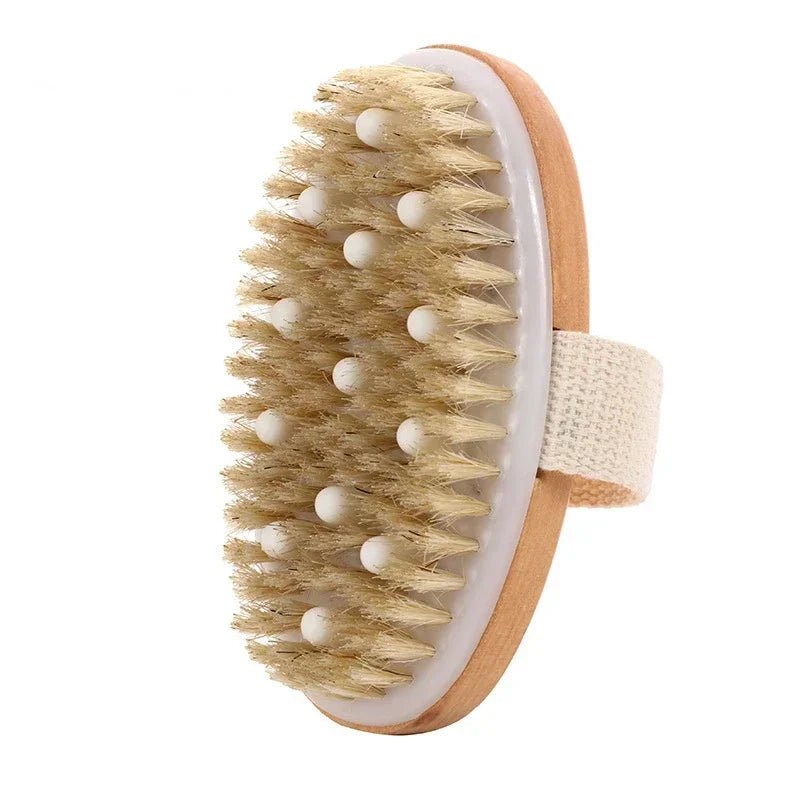 2 In 1 Dry Skin Body Massage Brush - Cellulite Smoother